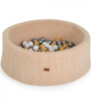 Мек басейн MONI TOYS Boucle с 200 топки бежов