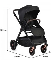 Количка CANGAROO 2 в 1 Macan черен