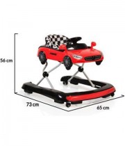 Детска проходилка CANGAROO Cabrio 2 в 1 червен