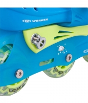 Детски ролери WORKER TriGo Skate LED - сини