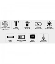 Супер мощен фар за колело RAVEMEN LR1600 USB