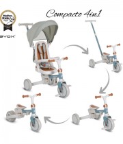 Сгъваеама детска триколка BYOX Compacto 4в1 син