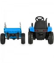 Tractor electric cu remorca Dallas albastru